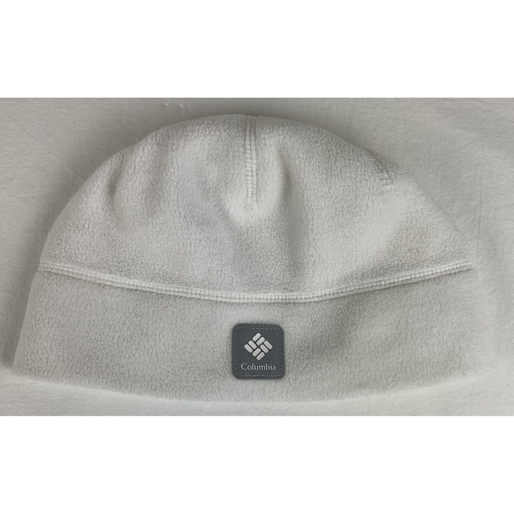 Columbia Sportswear Fleece Hat White Unisex L/XL‎ Winter Fall Warm